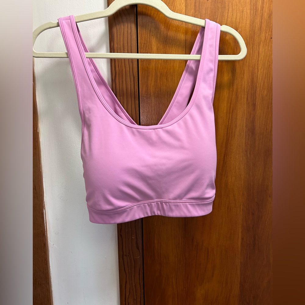 Ideology Pink Scoop Neck Sports Bralette
